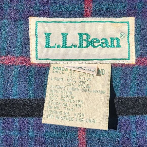 L.L. Bean Men’s XXL Beige Parka Jacket Hooded Flannel Lined Outdoor Workwear - Picture 4 of 16
